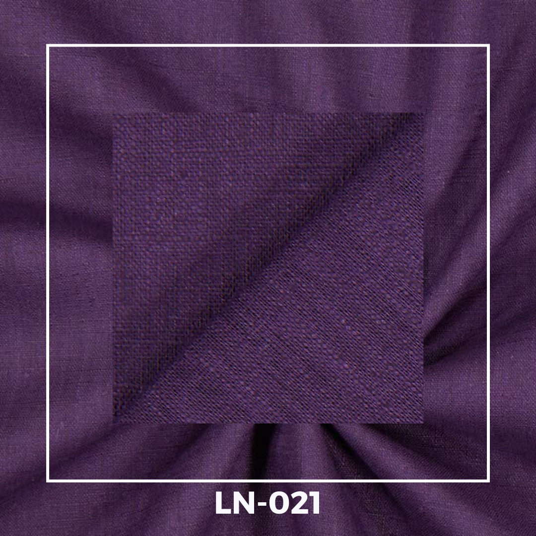 Plain Linen Fabrics – Aubergine
